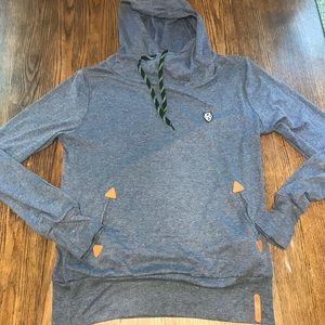 Light blue gray hoodie